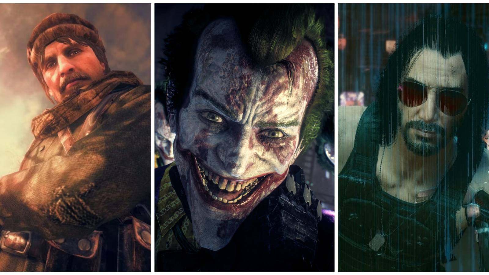 viktor reznov, the joker, johnny silverhand
