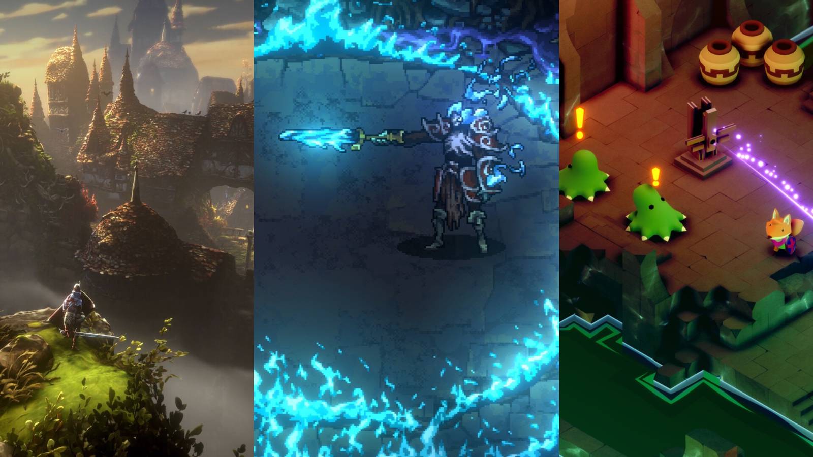 Best Isometric Soulslike Games, Ranked collage