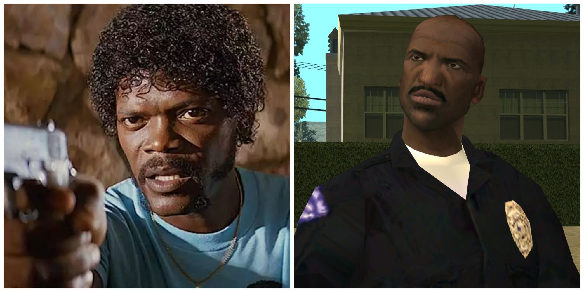 Samuel L. Jackson as Jules Winfield ; Frank Tenpenny (voiced by Jackson) in GTA San Andreas