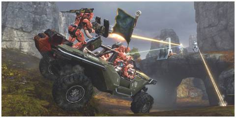 Halo: The Master Chief Collection - Steam Screenshot (Players Driving A Warthog)