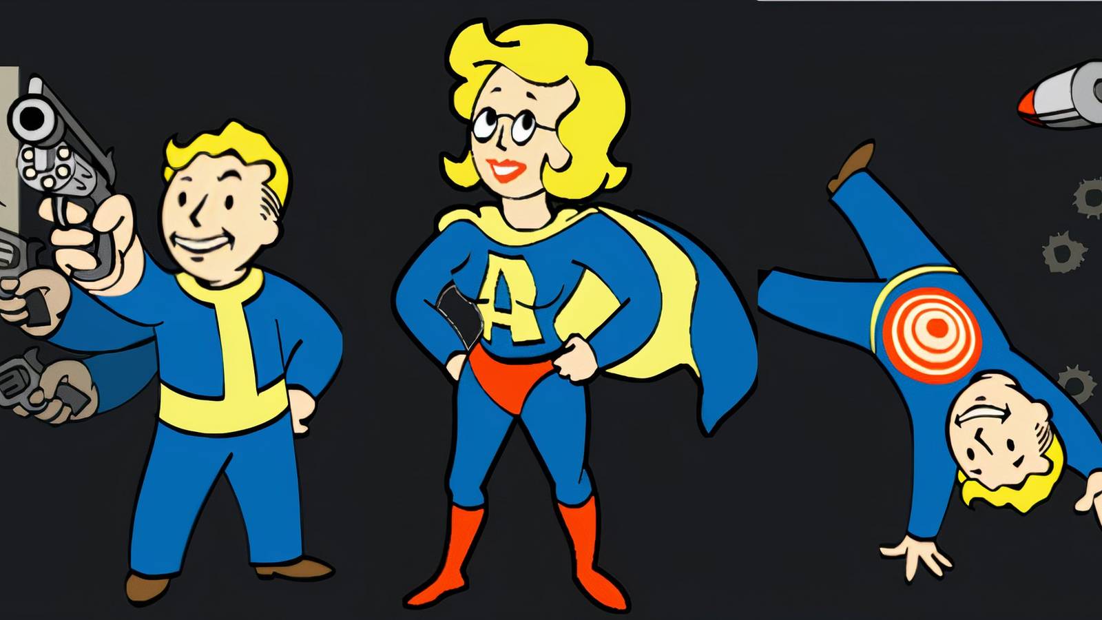 Gun Fu, Action Girl, and Moving Target Perk Icons