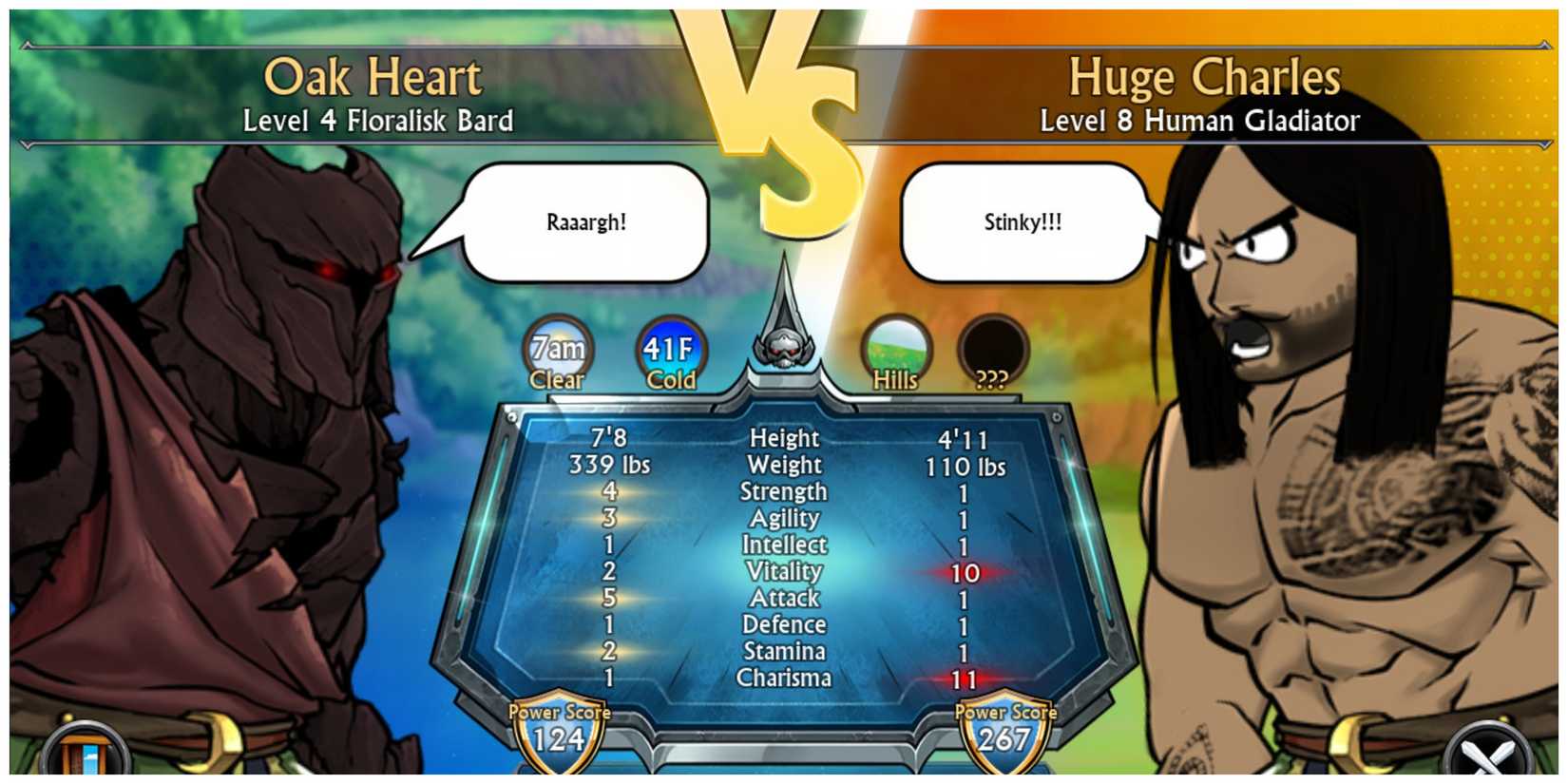 Swords And Sandals: Immortals - Steam Screenshot (Versus Screen)