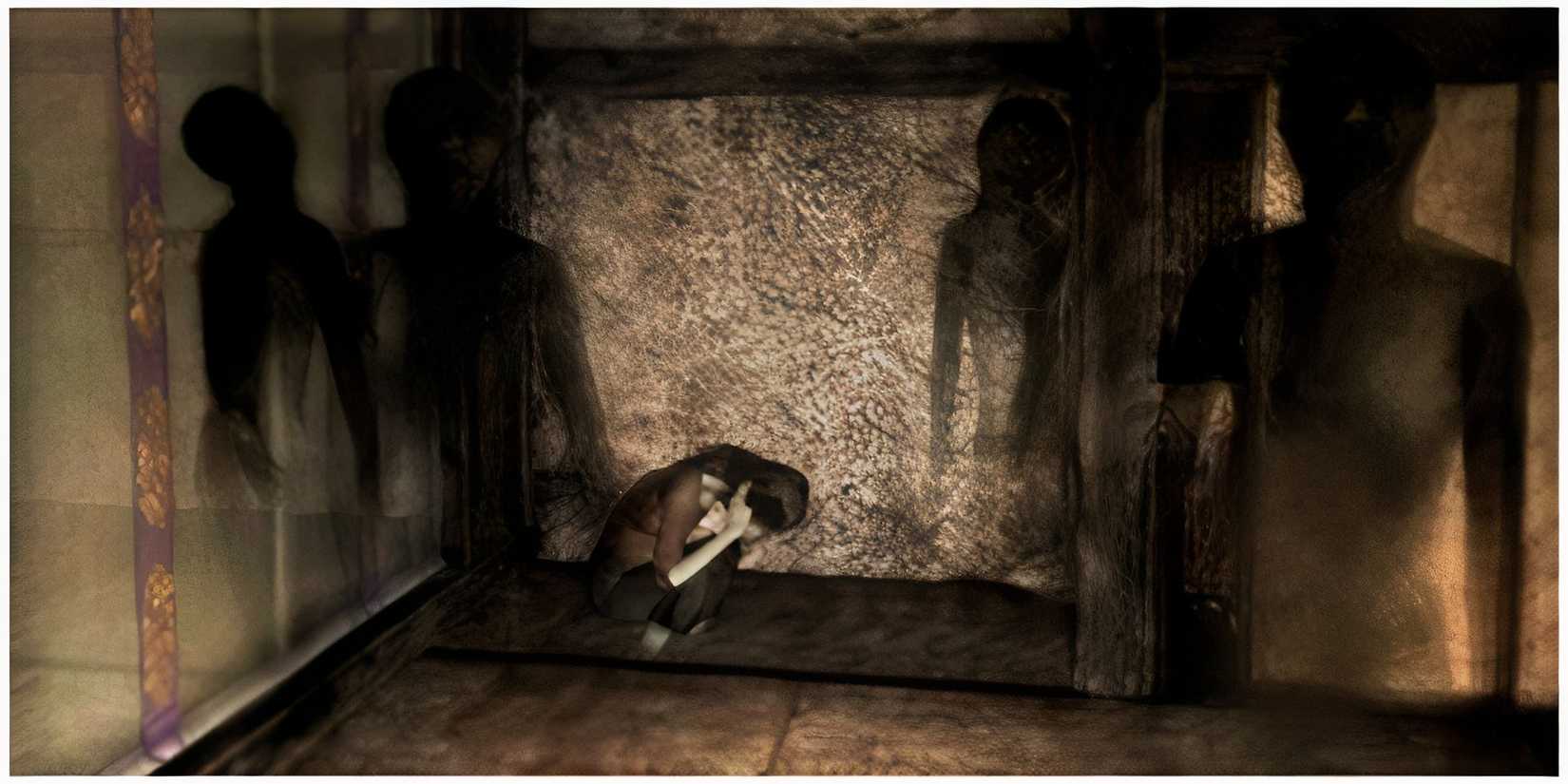 Ghost surrounding a girl in Fatal Frame