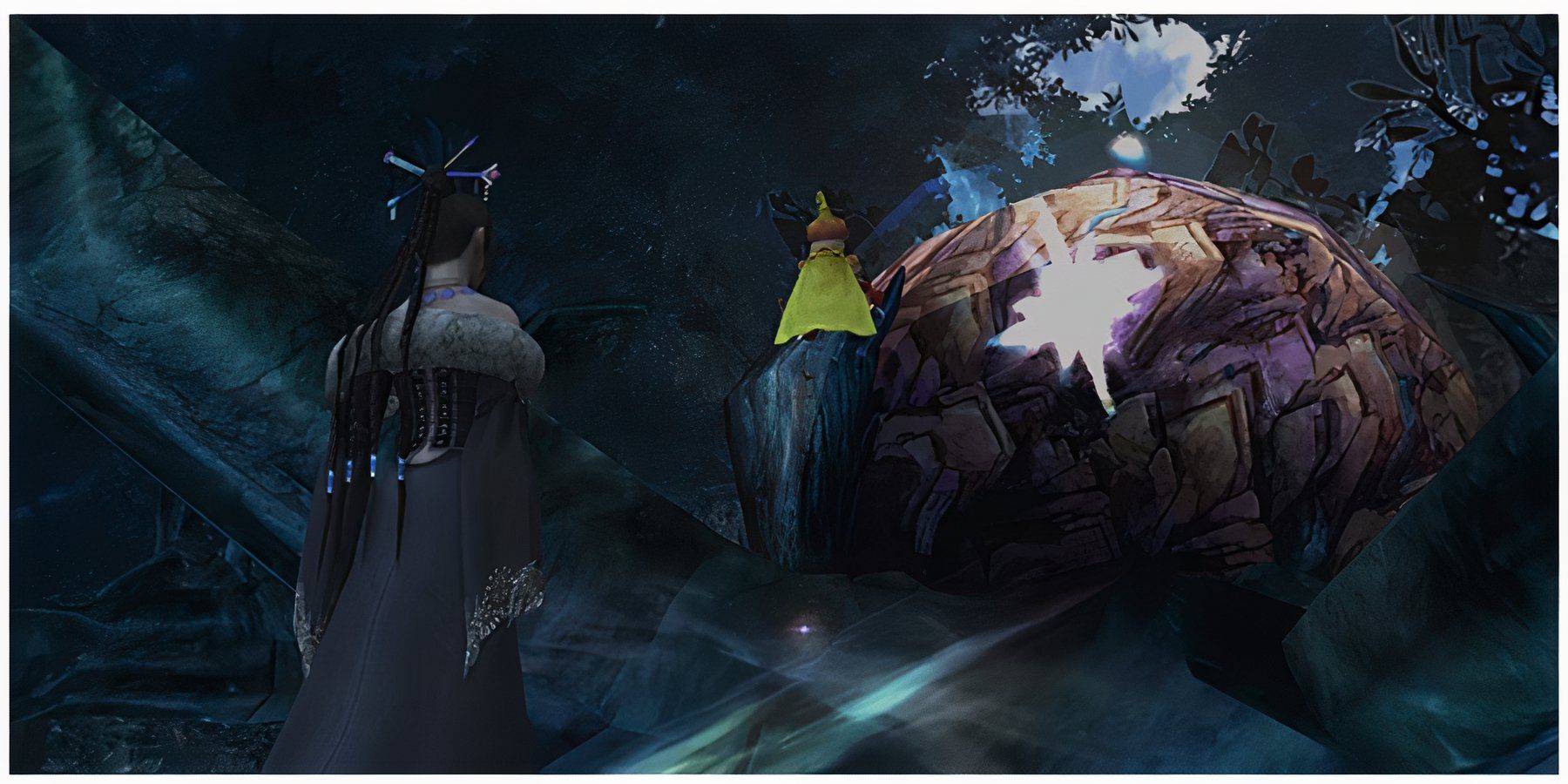 Lulu using Onion knight in Final Fantasy 10