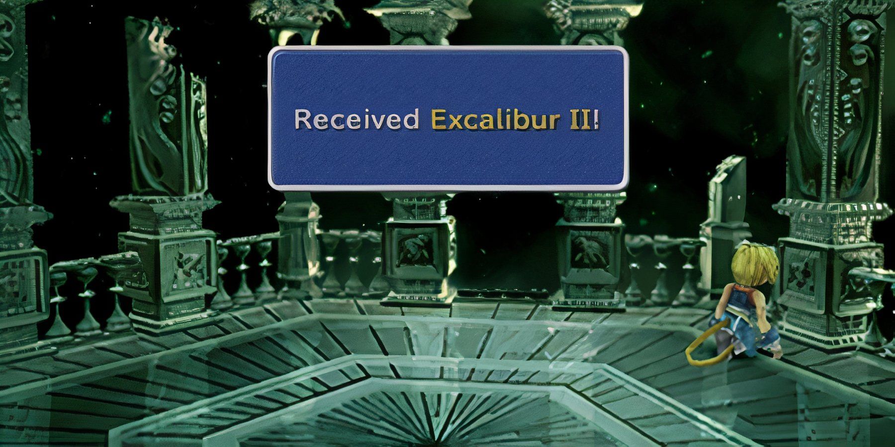 Receiving Excalibur 2 in Final Fantasy 9
