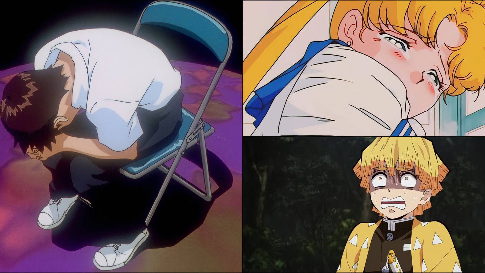 Shinji Ikari, Usagi Tsukino, Zenitsu