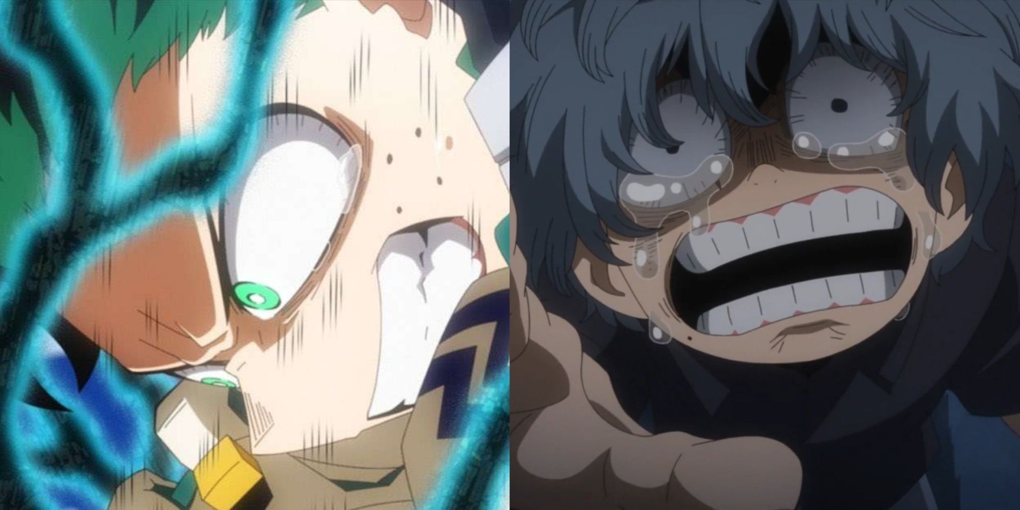 A Split Image Of The Most Chaotic Quirk Outbursts in My Hero Academia