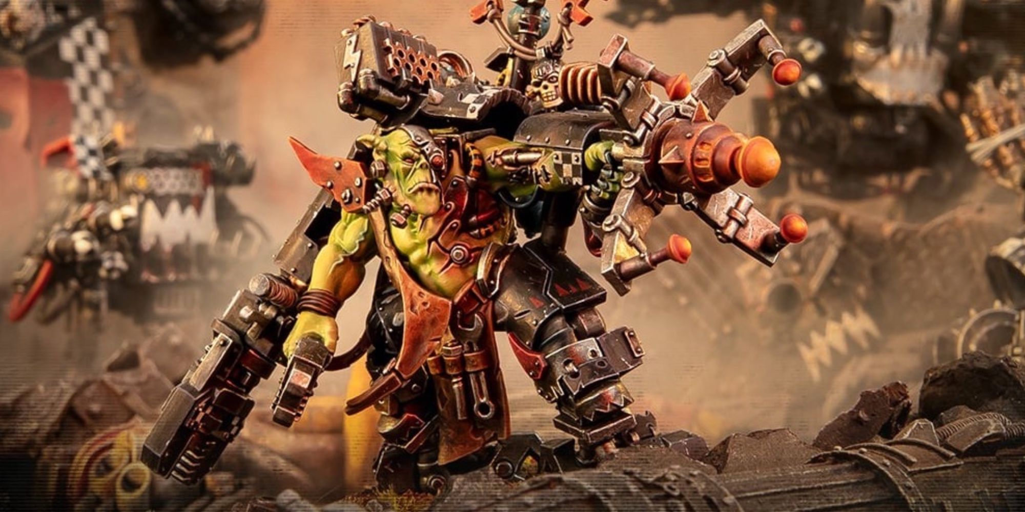 Warhammer 40k: 7 Reasons to play Orks a big mek model with a large weapon