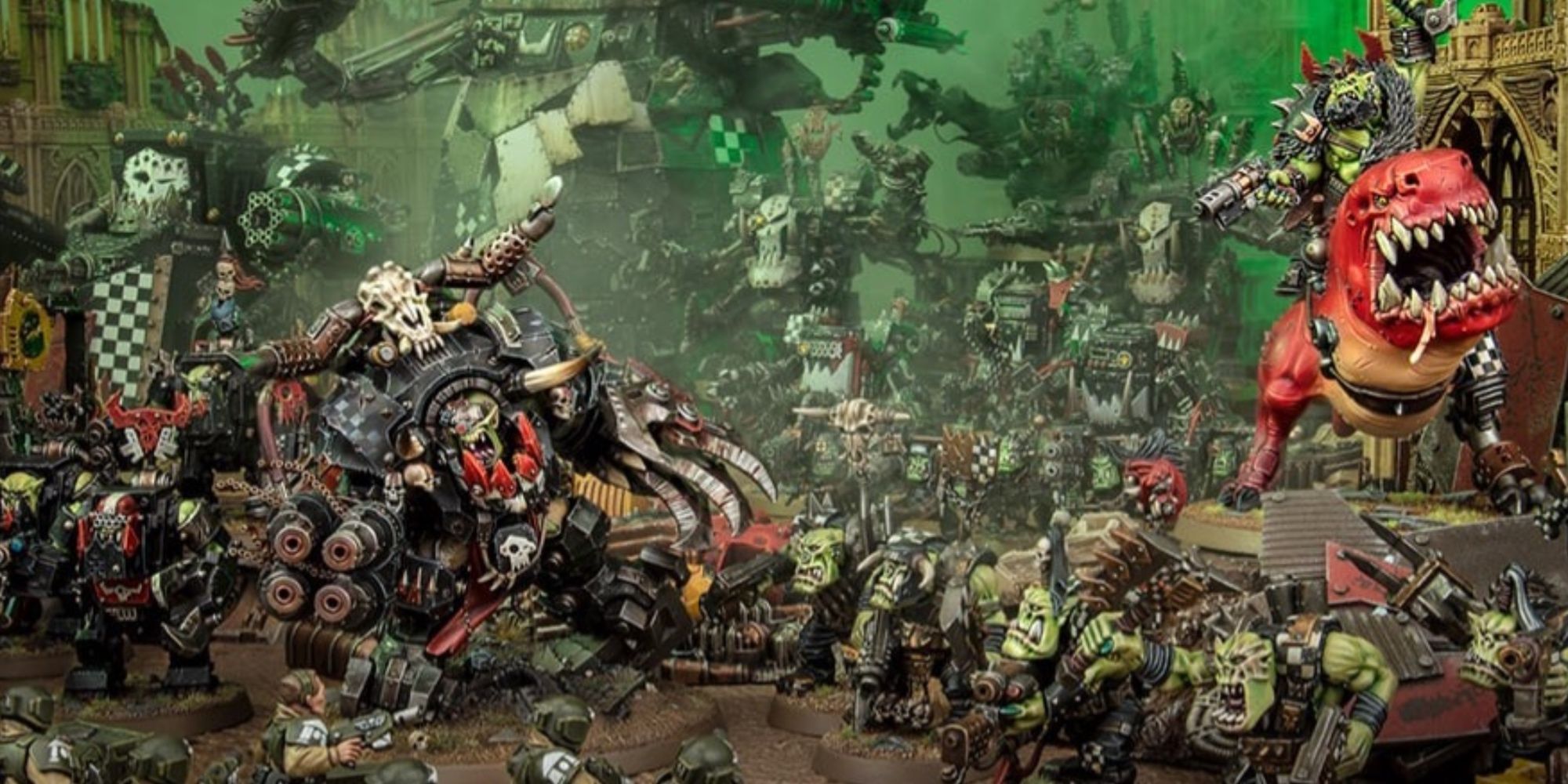 Warhammer 40k: 7 Reasons to play Orks A large ork army of the goff clan