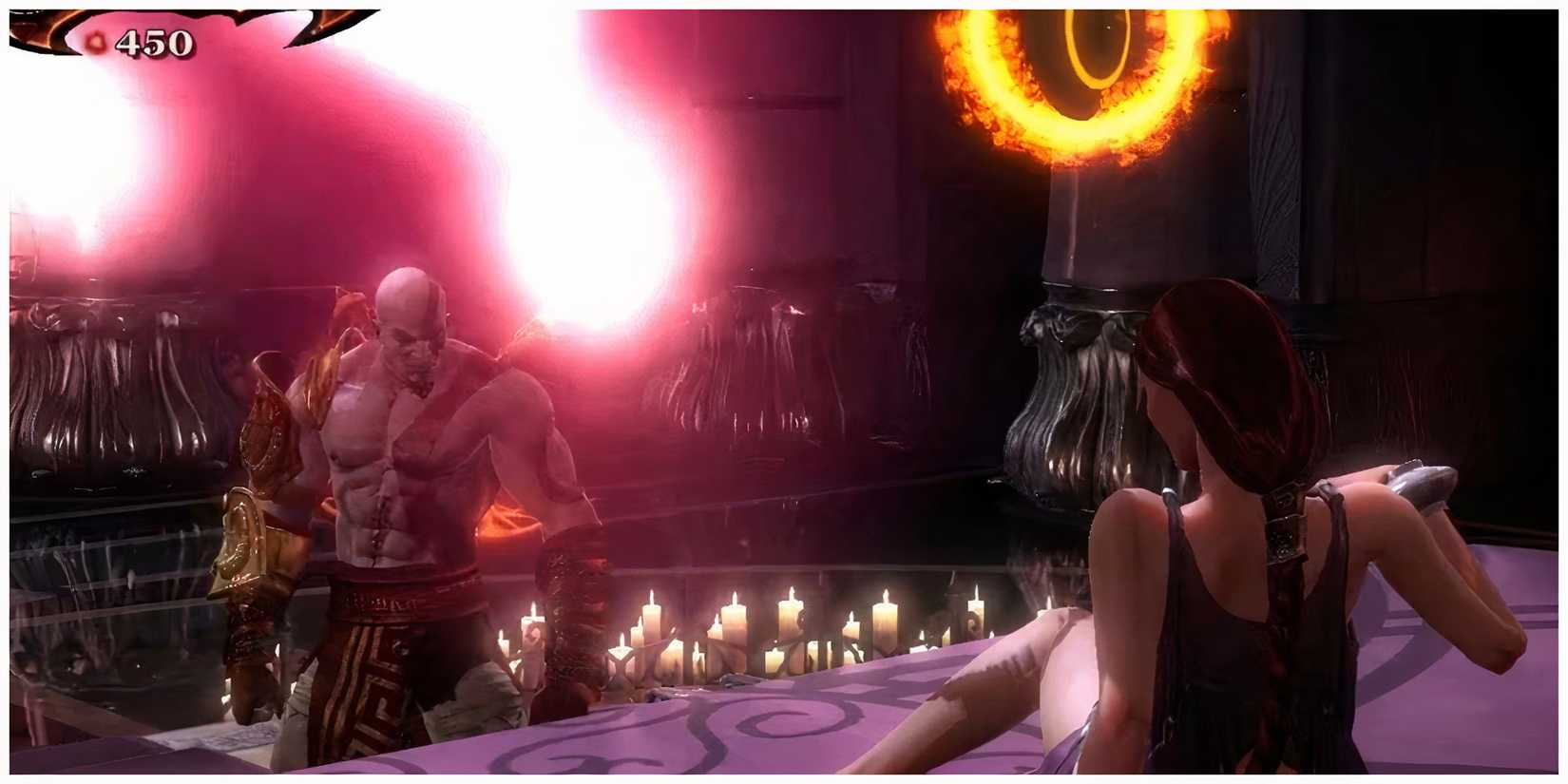 The aphrodite sex mini game in god of war