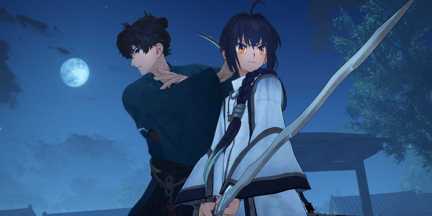 Miyamoto and Saber in Fate Samurai Remnant
