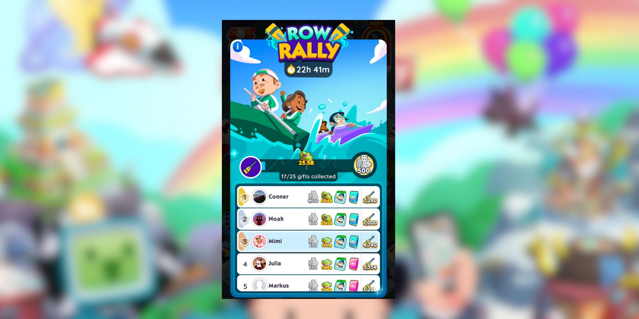 monopoly go row rally rewards
