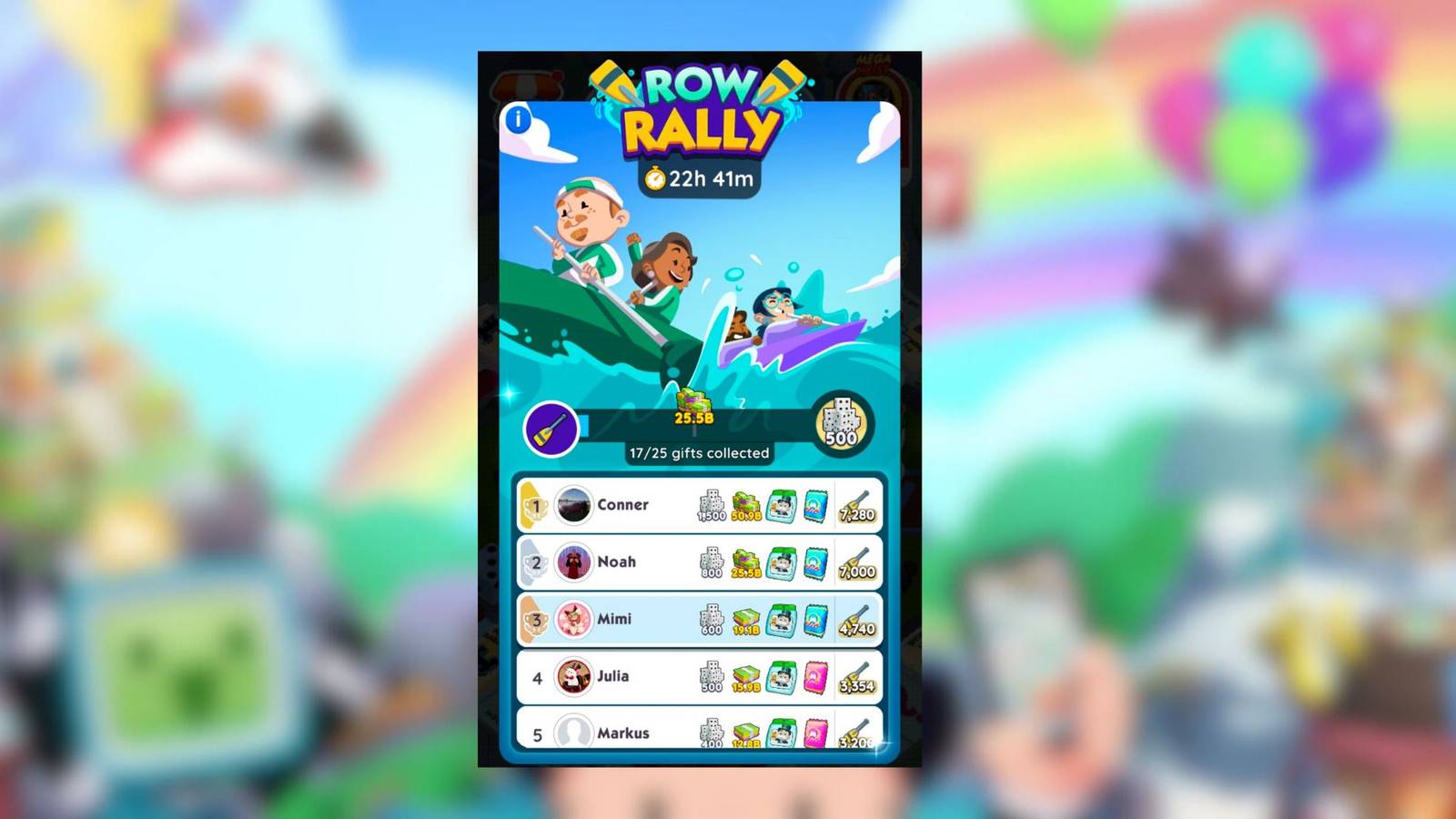 monopoly go row rally rewards