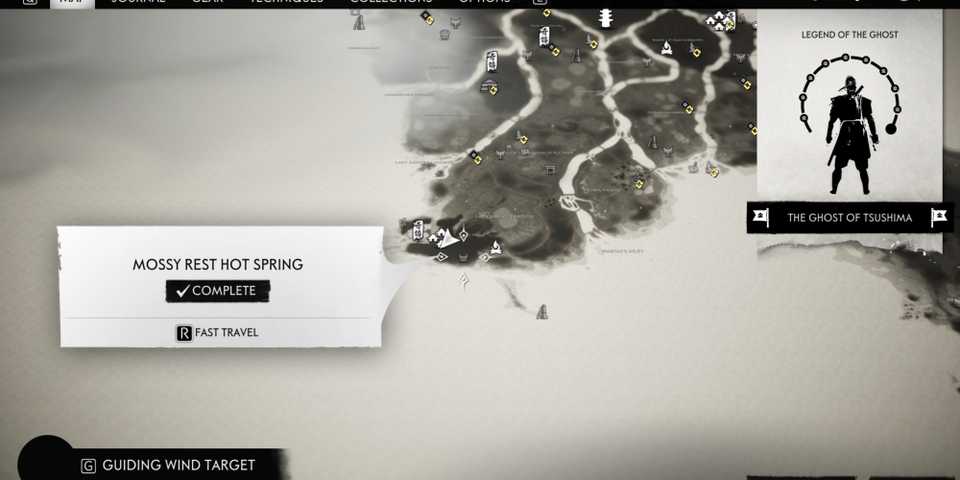 Mossy Rest Hot Spring in ghost of tsushima