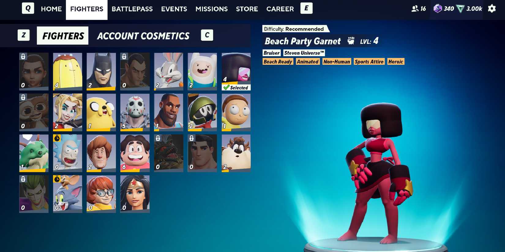 Multiversus - Fighters Screen