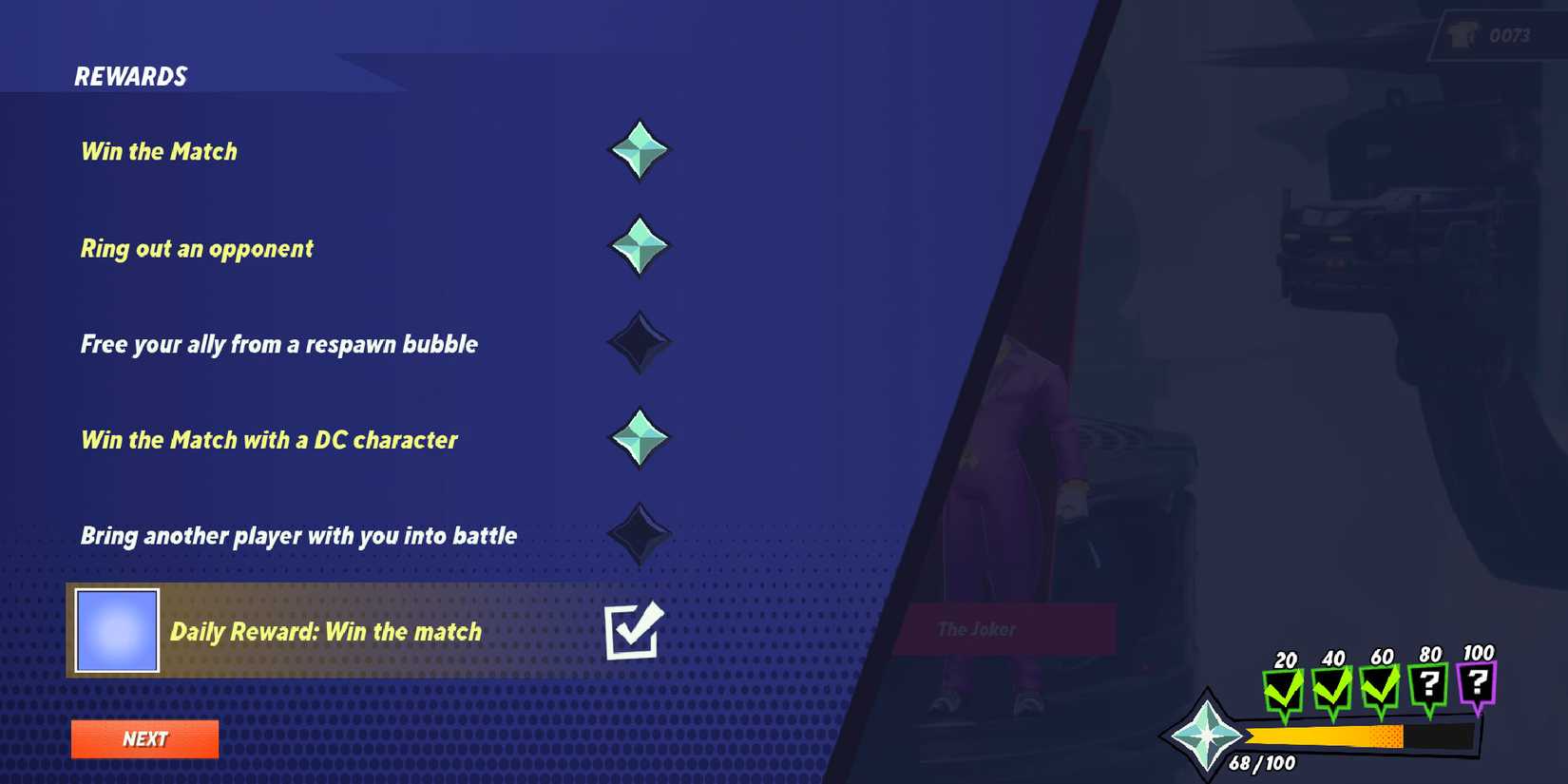Multiversus - Rewards Screen Rifts