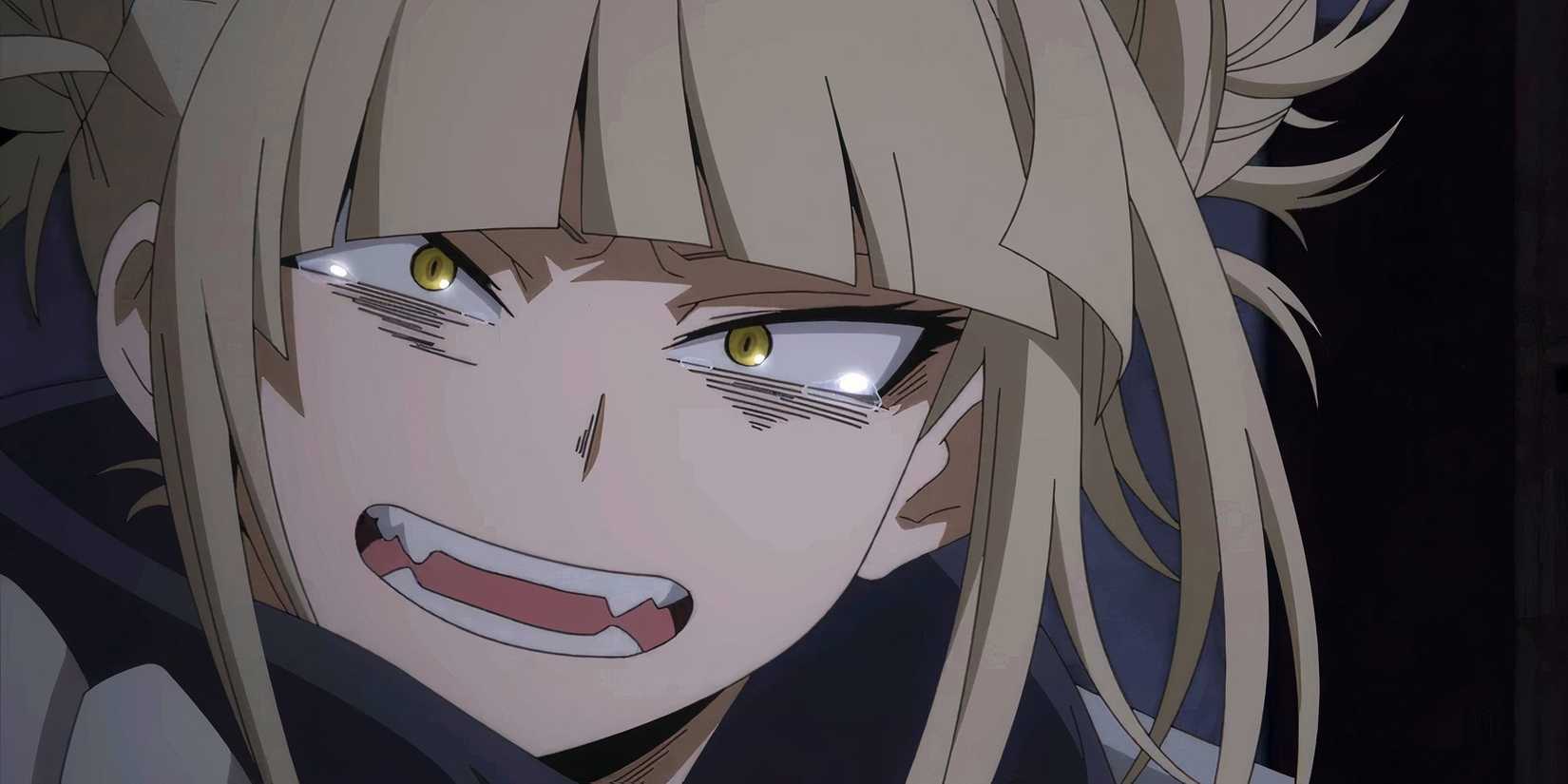 Toga crying in My Hero Academia