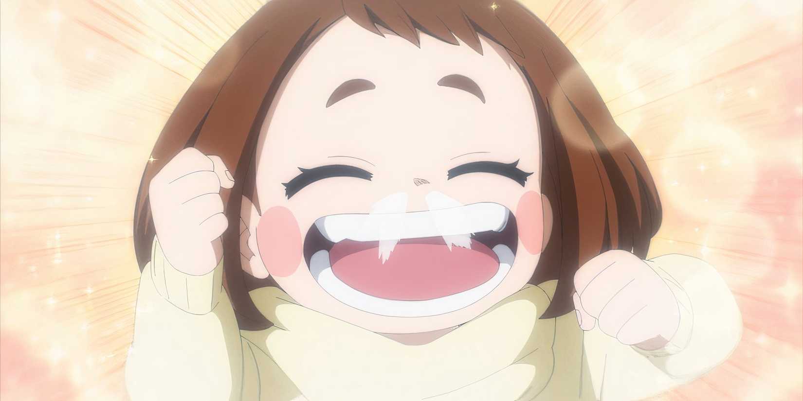 my hero academia uraraka happy