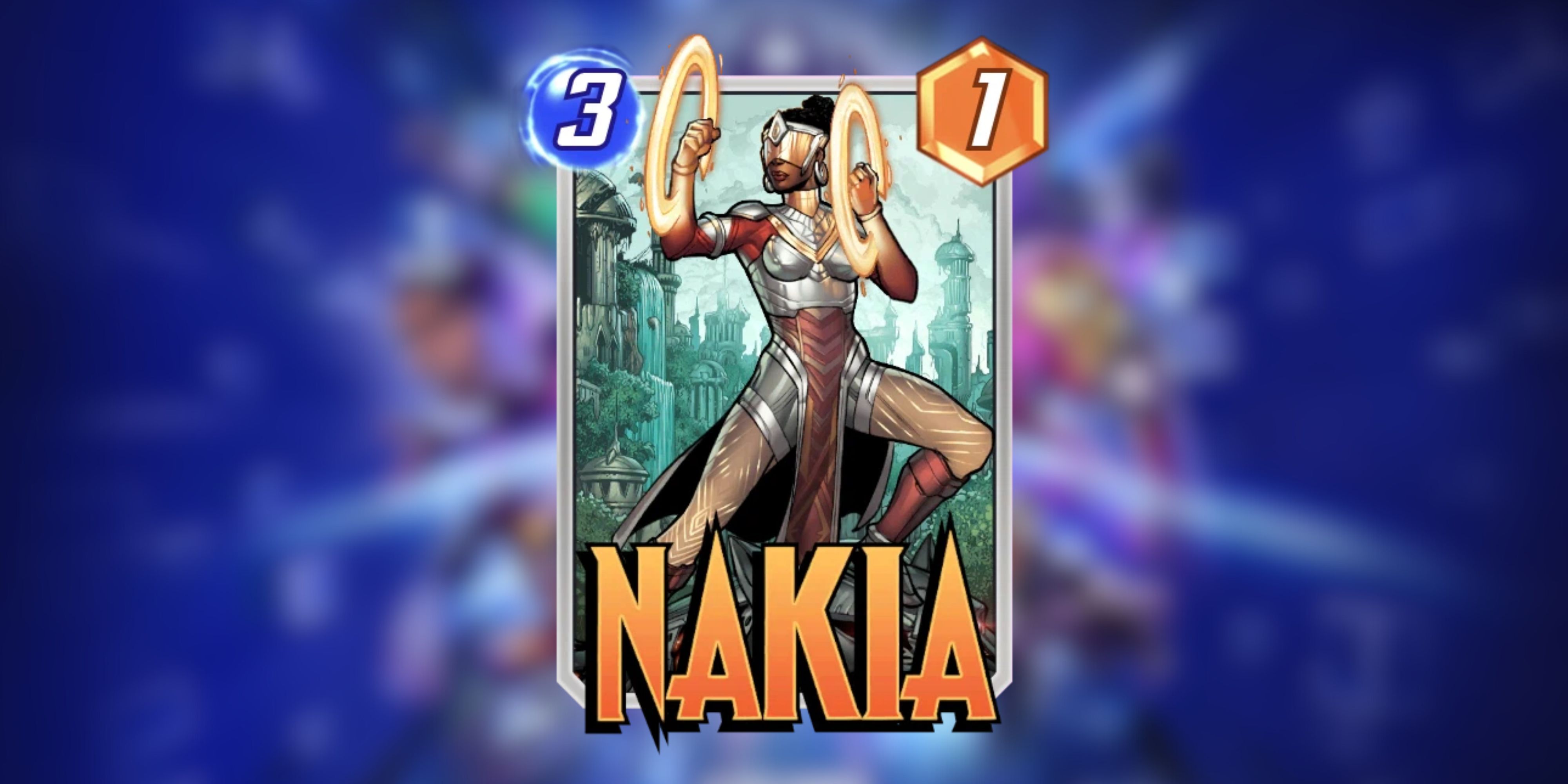nakia’s card in marvel snap.