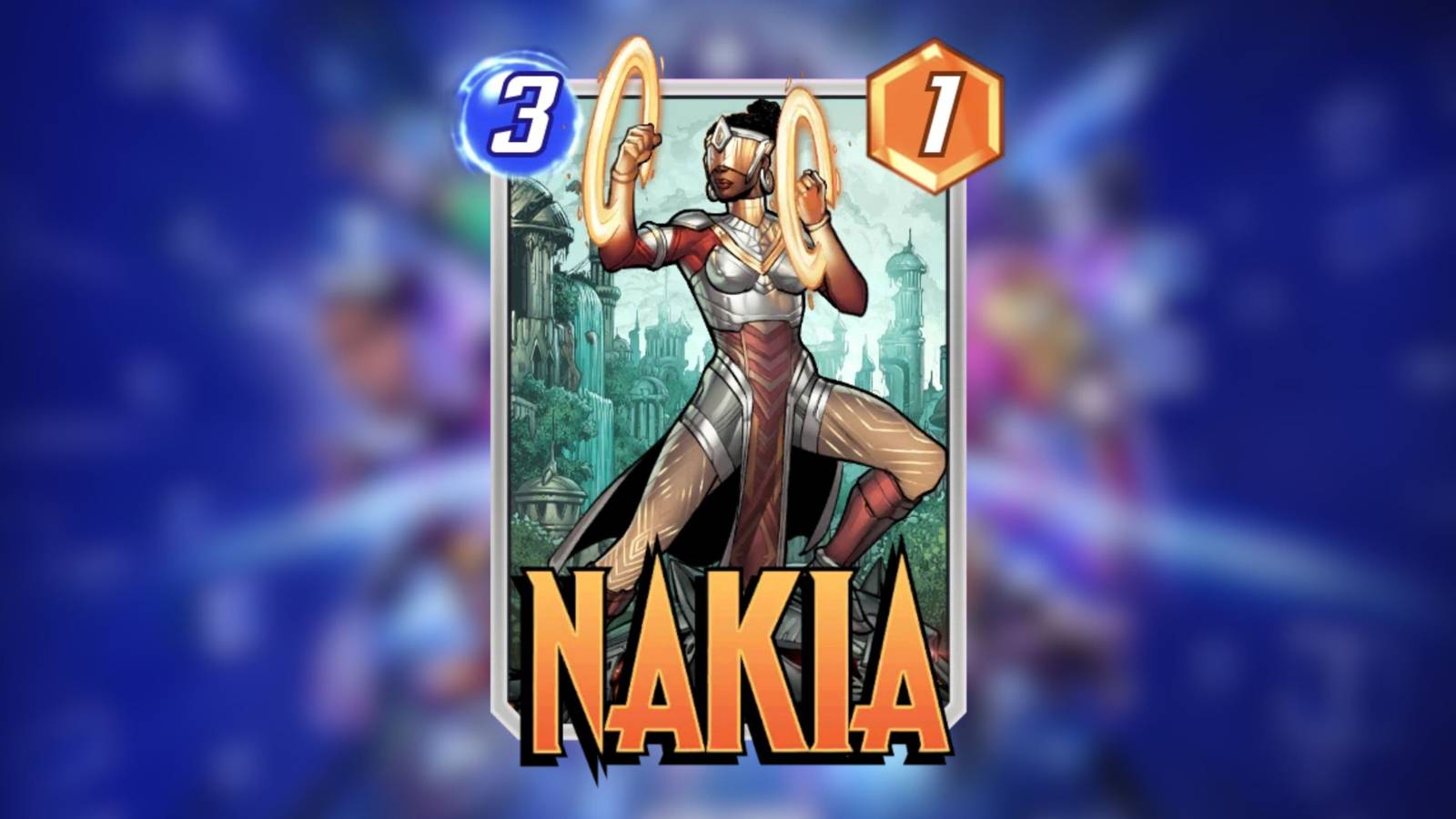 nakia’s card in marvel snap.
