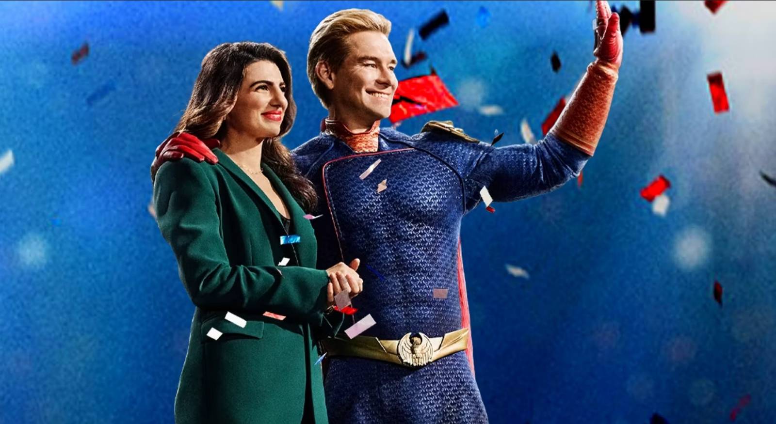 Neuman and Homelander in The Boys