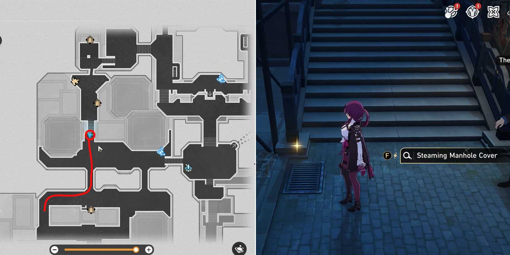 nihility steaming manhole cover location in honkai star rail