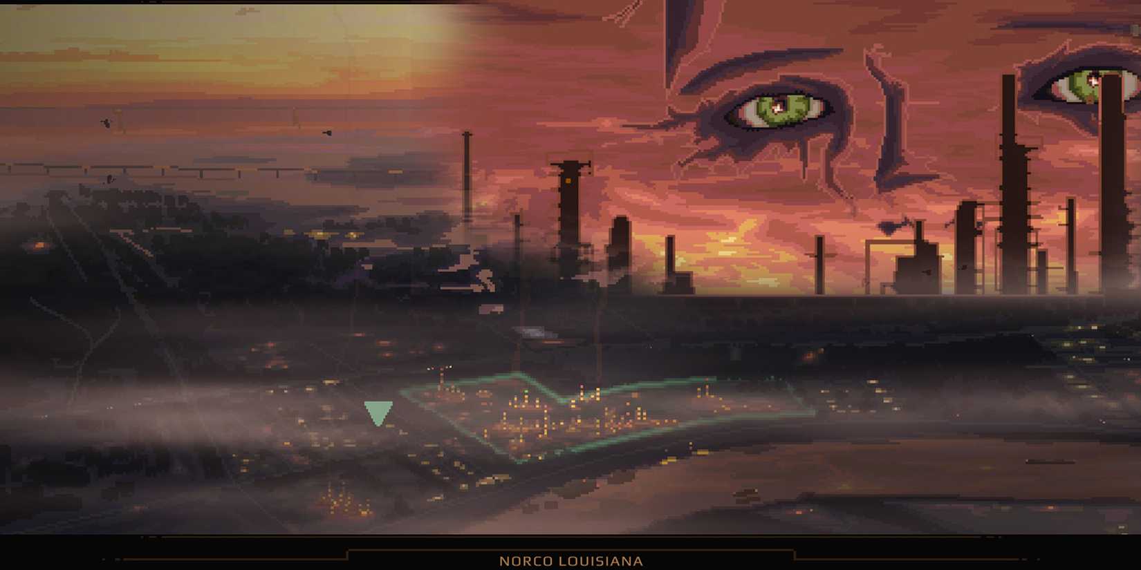 Norco cyberpunk louisiana point and click game industrial location french quarter-1