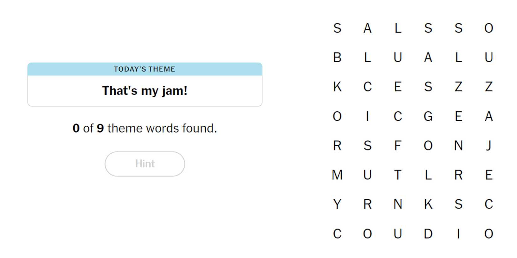 New York Times Games Strands puzzle for June 28, 2024