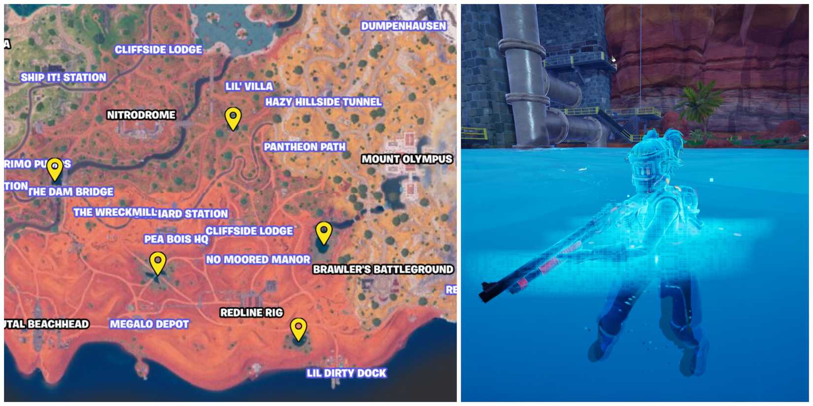 oasis pool locations fortnite