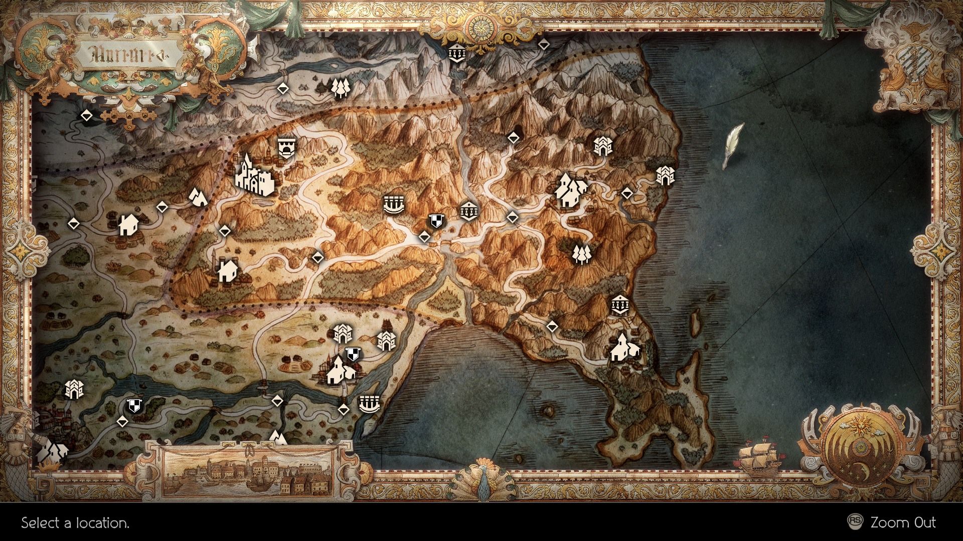 Octopath Traveler 2: Full Map and Location Guide