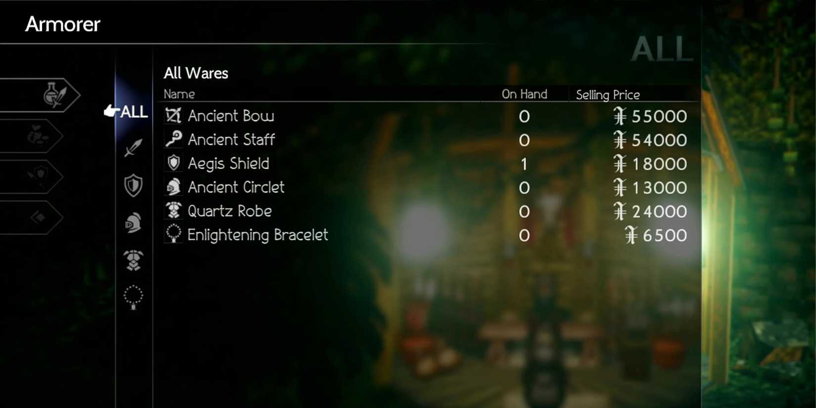 Octopath Traveler 2 - Nameless Village Weapons Shop