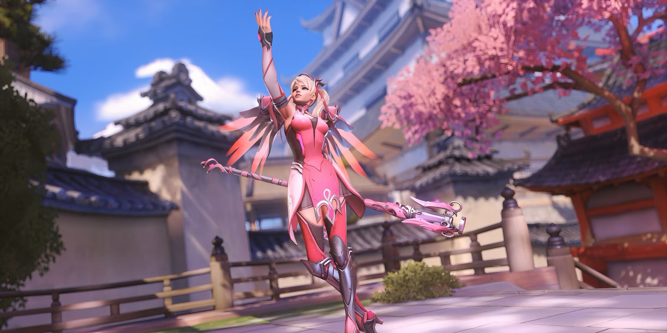 Overwatch 2 Fan Shows Off Pink Mercy Cosplay