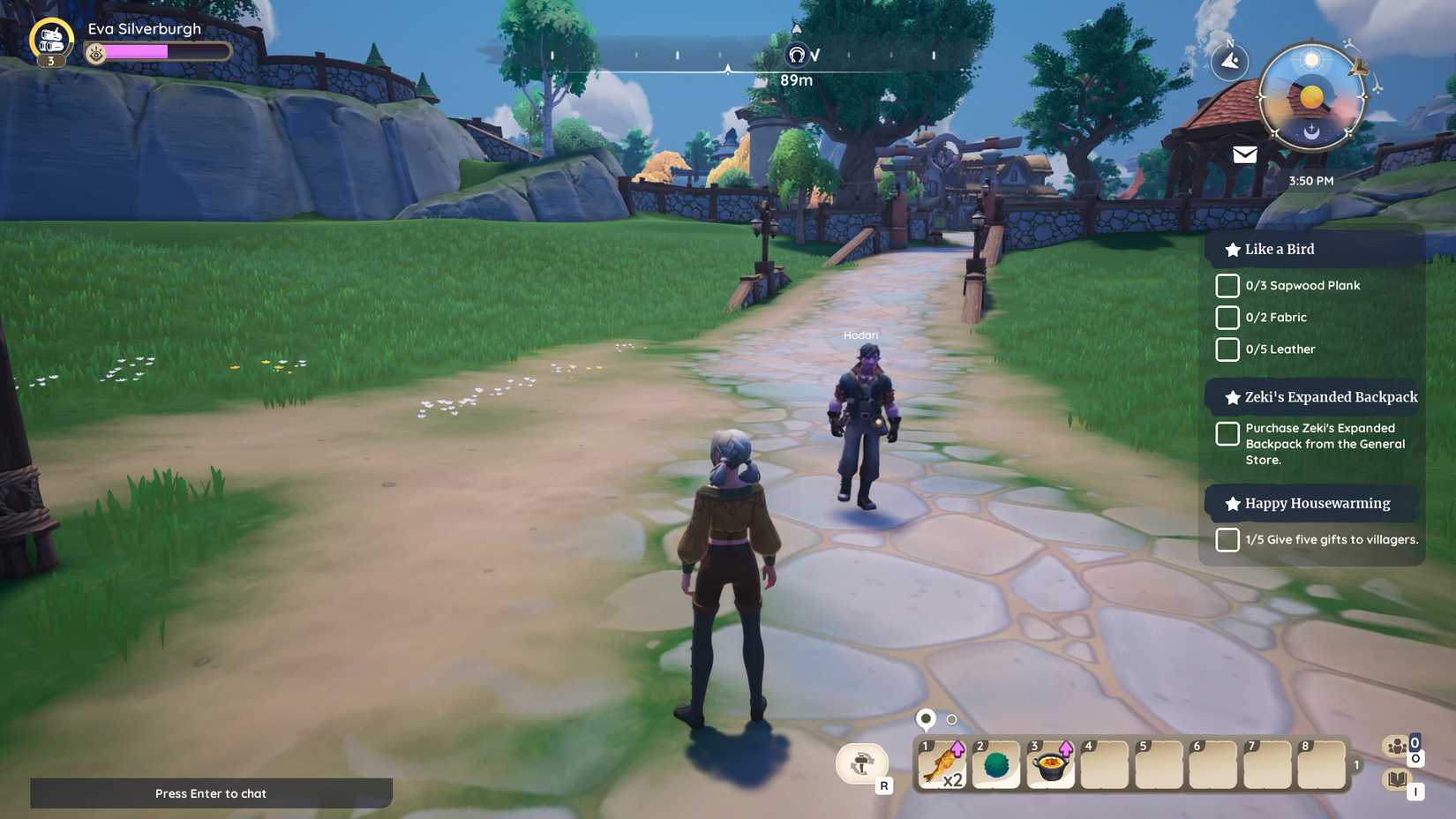 Image of Hodari walking around in Palia