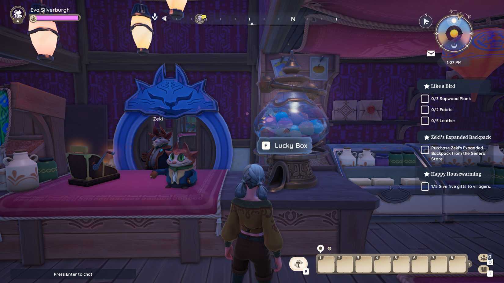 Image of the Lucky Box in the general store in Palia