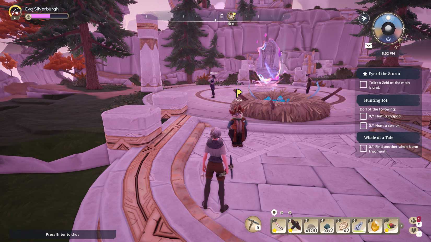 Image of a character approaching Zeki in Palia