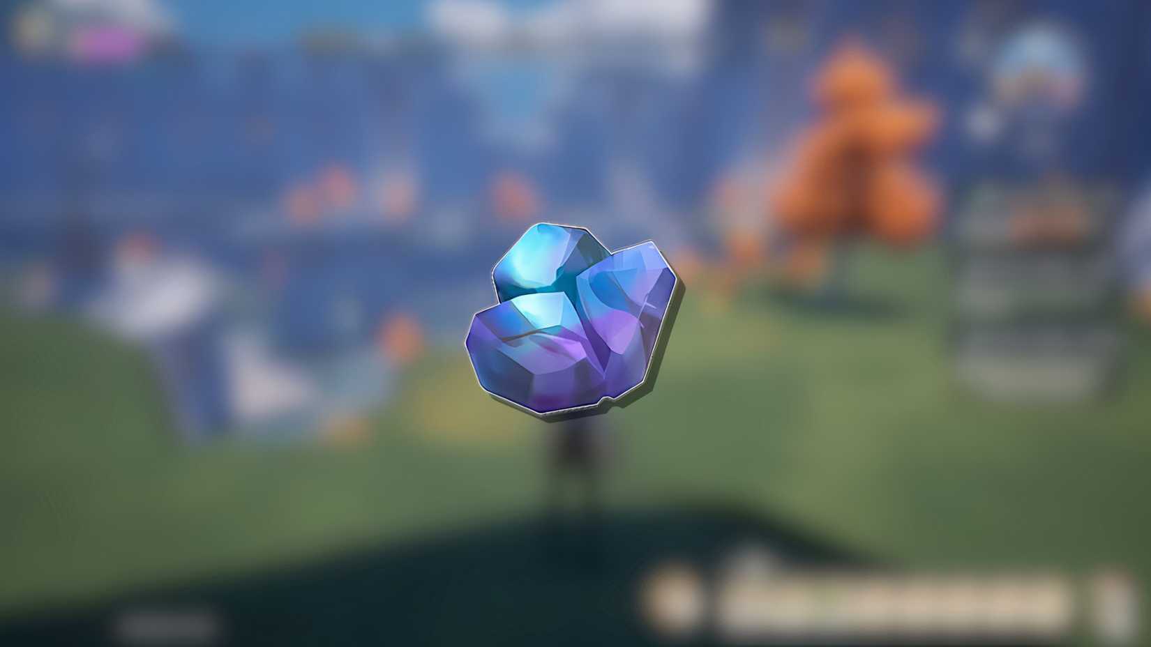 Image of Palium Ore in the foreground from Palia