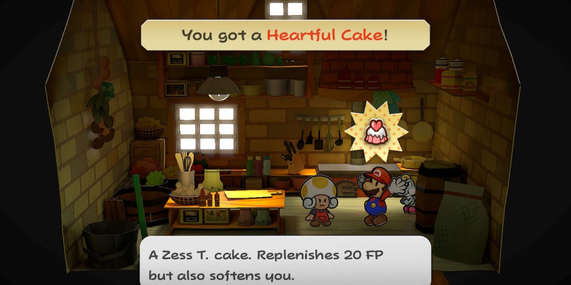 paper mario the thousand year door heartful cake