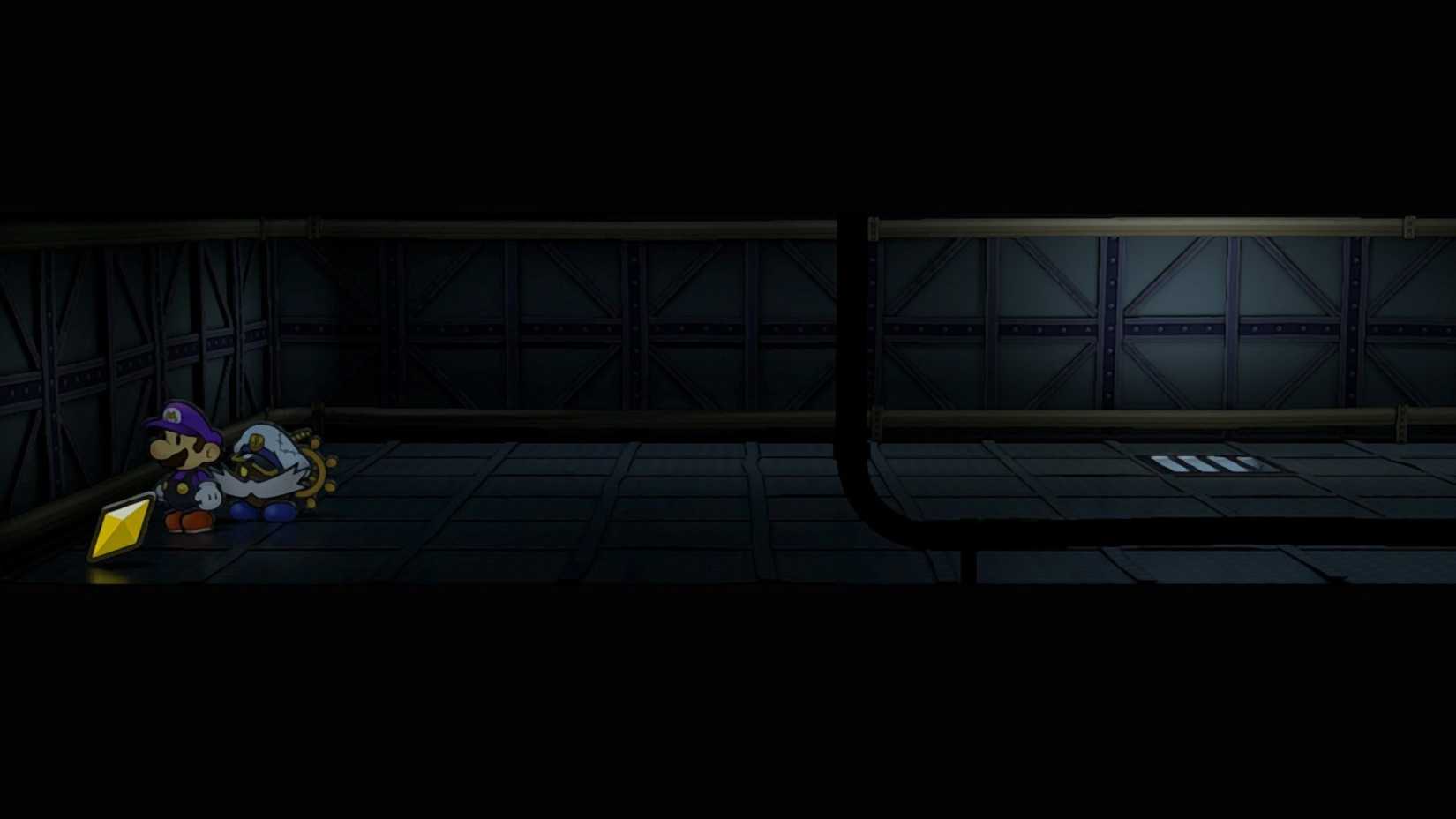 Image of a star piece in the air vents in Paper Mario TTYD
