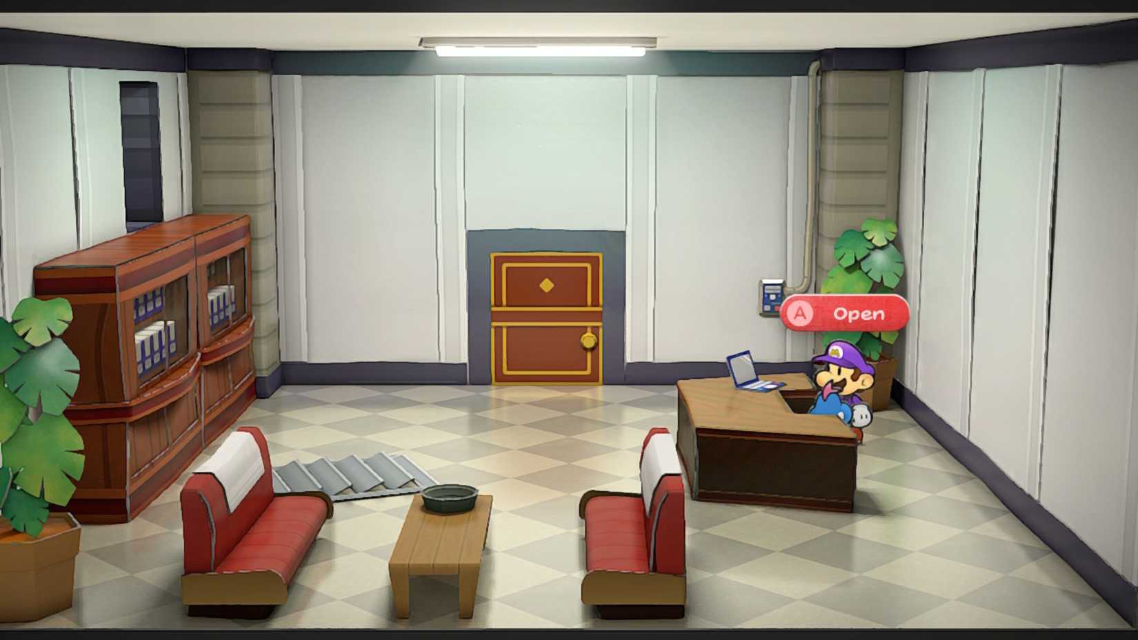 Image of the location of a star piece in a drawer in Paper Mario TTYD