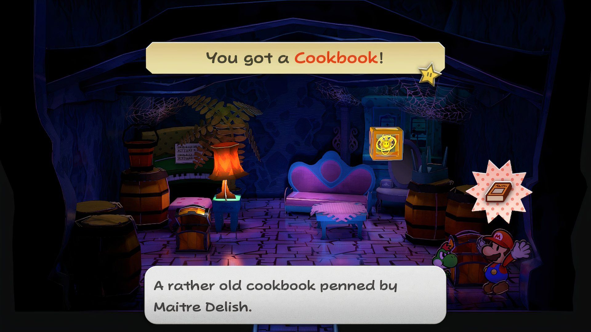 Paper Mario: The Thousand-Year Door - Maitre Delish Cookbook in Creepy Steeple