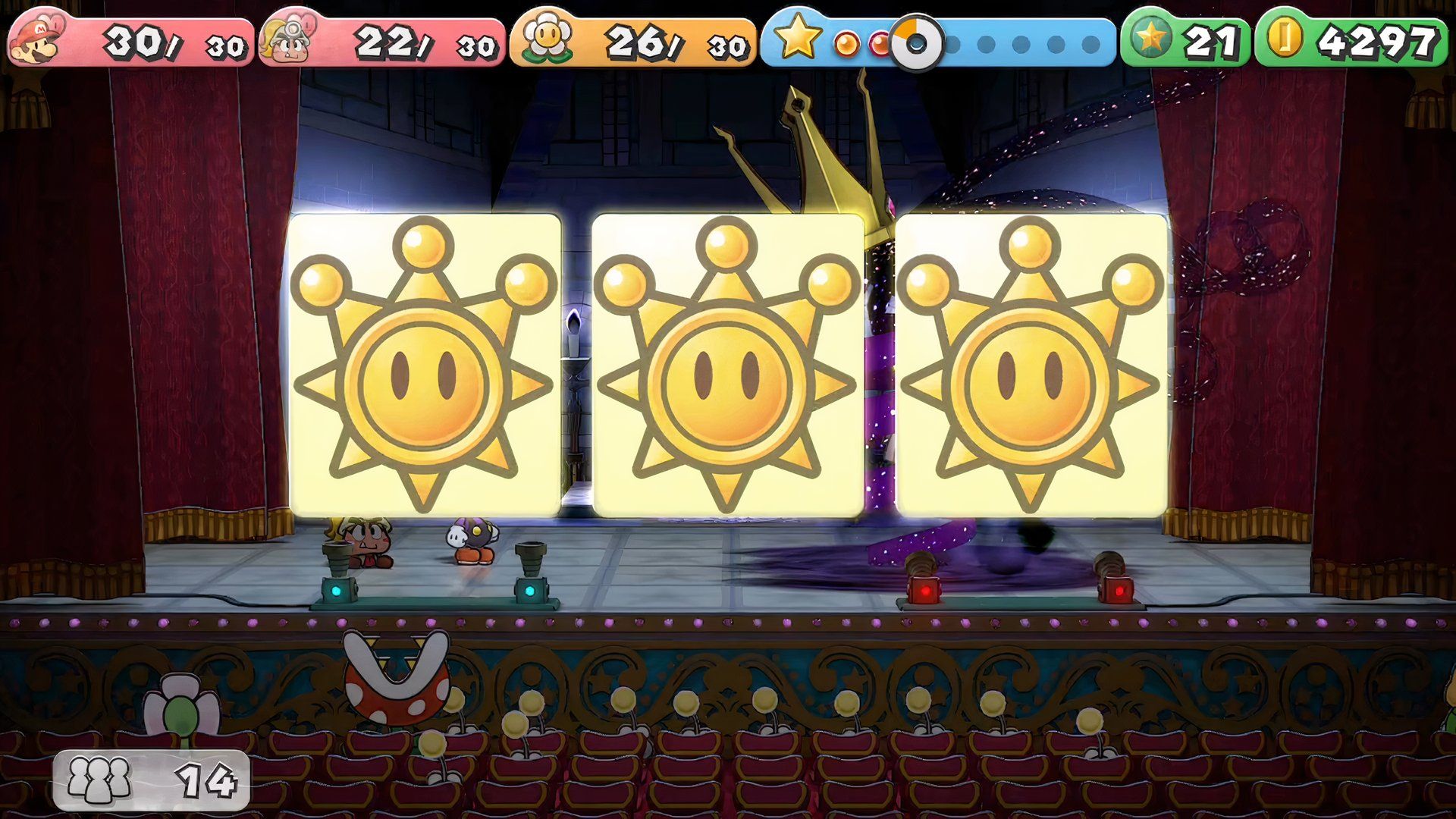 Paper Mario: The Thousand-Year Door - Guaranteed Shine Sprite Bingo during the Shadow Queen Boss Fight