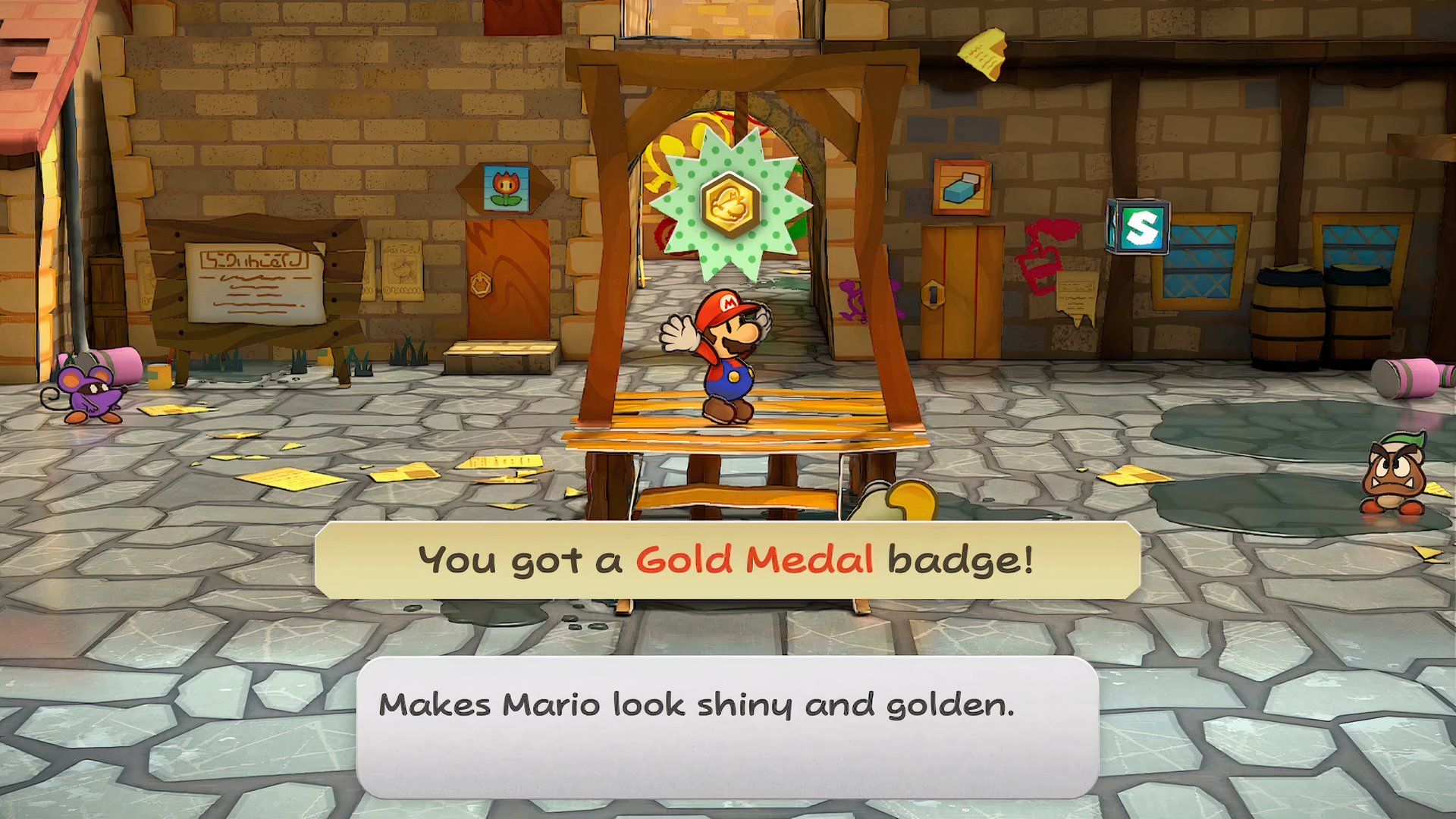 Paper Mario: The Thousand-Year Door - Gold Medal Badge