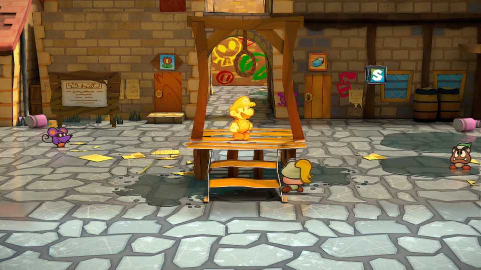 Paper Mario: The Thousand-Year Door - Gold Medal Mario in Rogueport