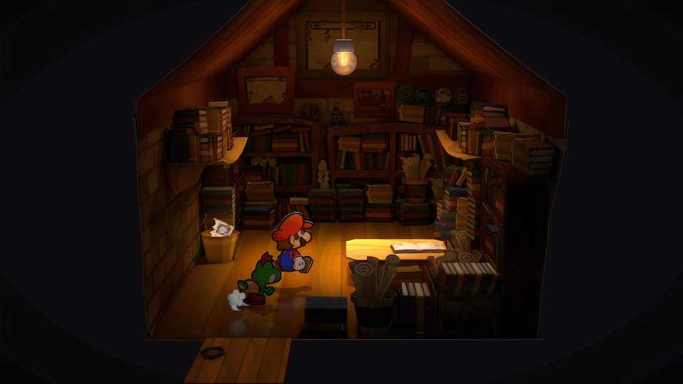 Paper Mario: The Thousand-Year Door - Professor Frankly's Lab with Tattle Entry in Bin