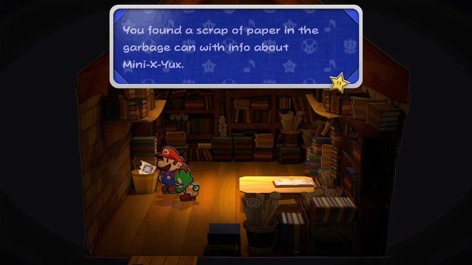 Paper Mario: The Thousand-Year Door - Professor Frankly's Lab with Tattle Entry in Bin