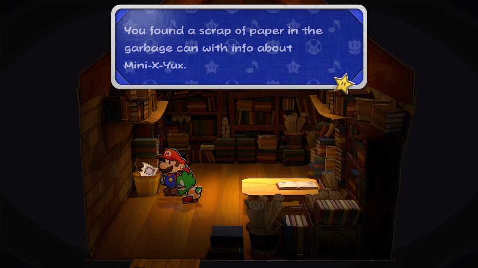 Paper Mario: The Thousand-Year Door - Professor Frankly's Lab with Tattle Entry in Bin