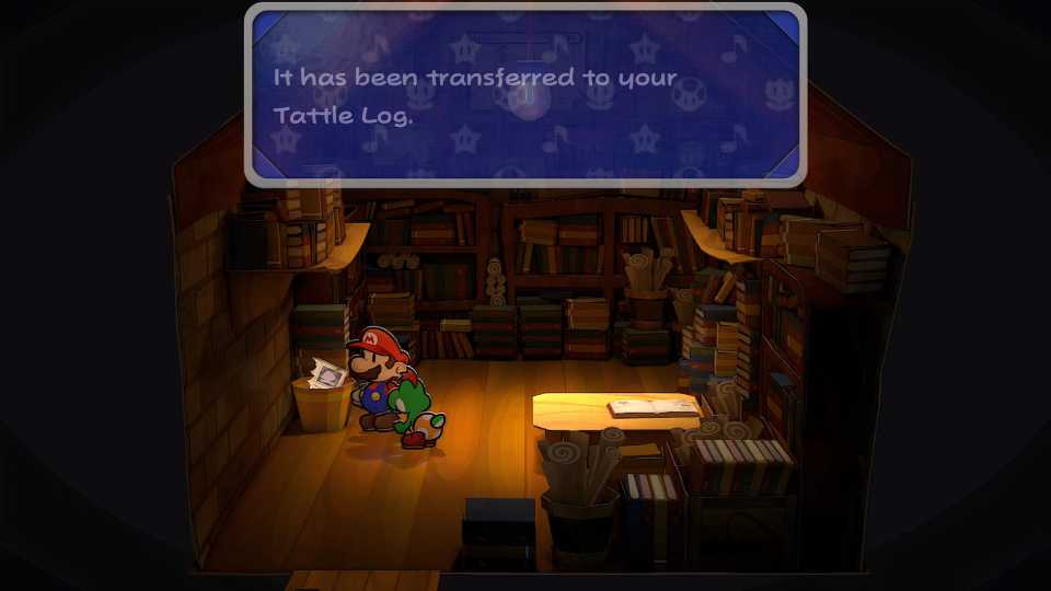 Paper Mario: The Thousand-Year Door - Professor Frankly's Lab with Tattle Entry in Bin