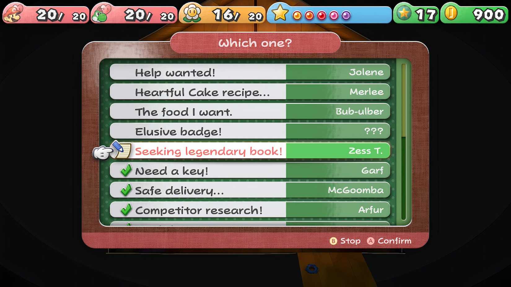 Paper Mario: The Thousand-Year Door - Zess T. Trouble Center Request