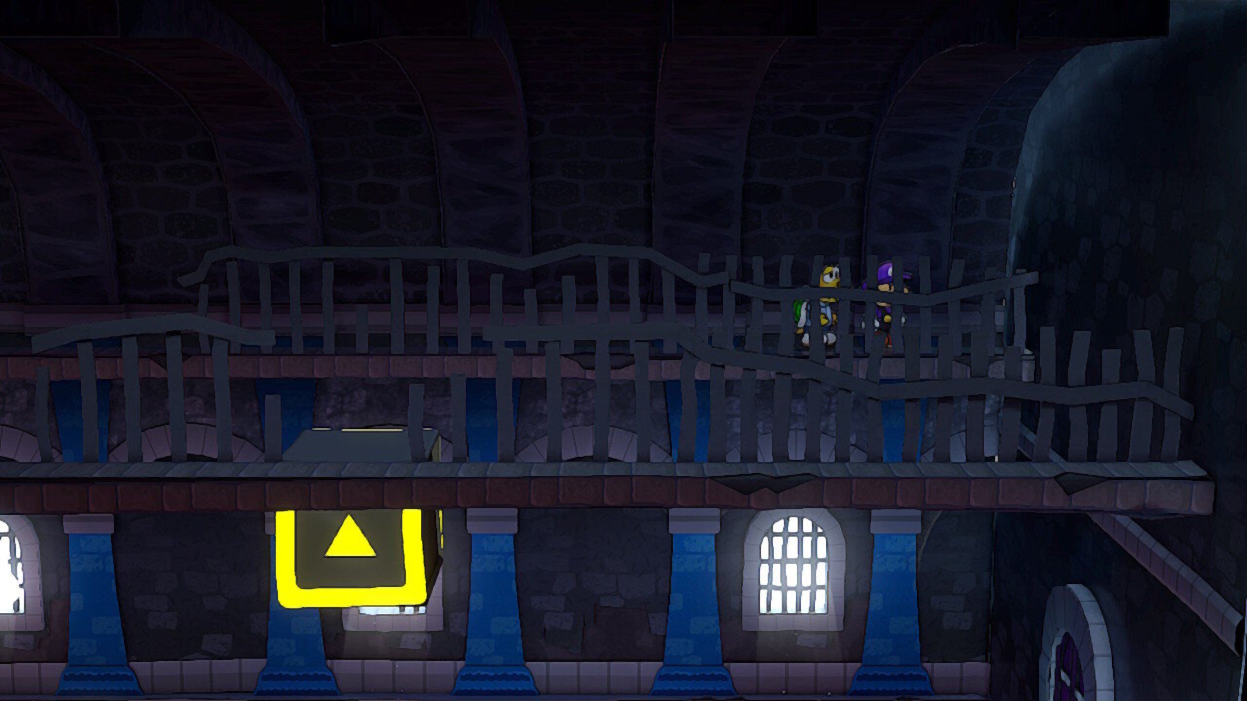 Image of a star piece on a metal ledge in Paper Mario TTYD