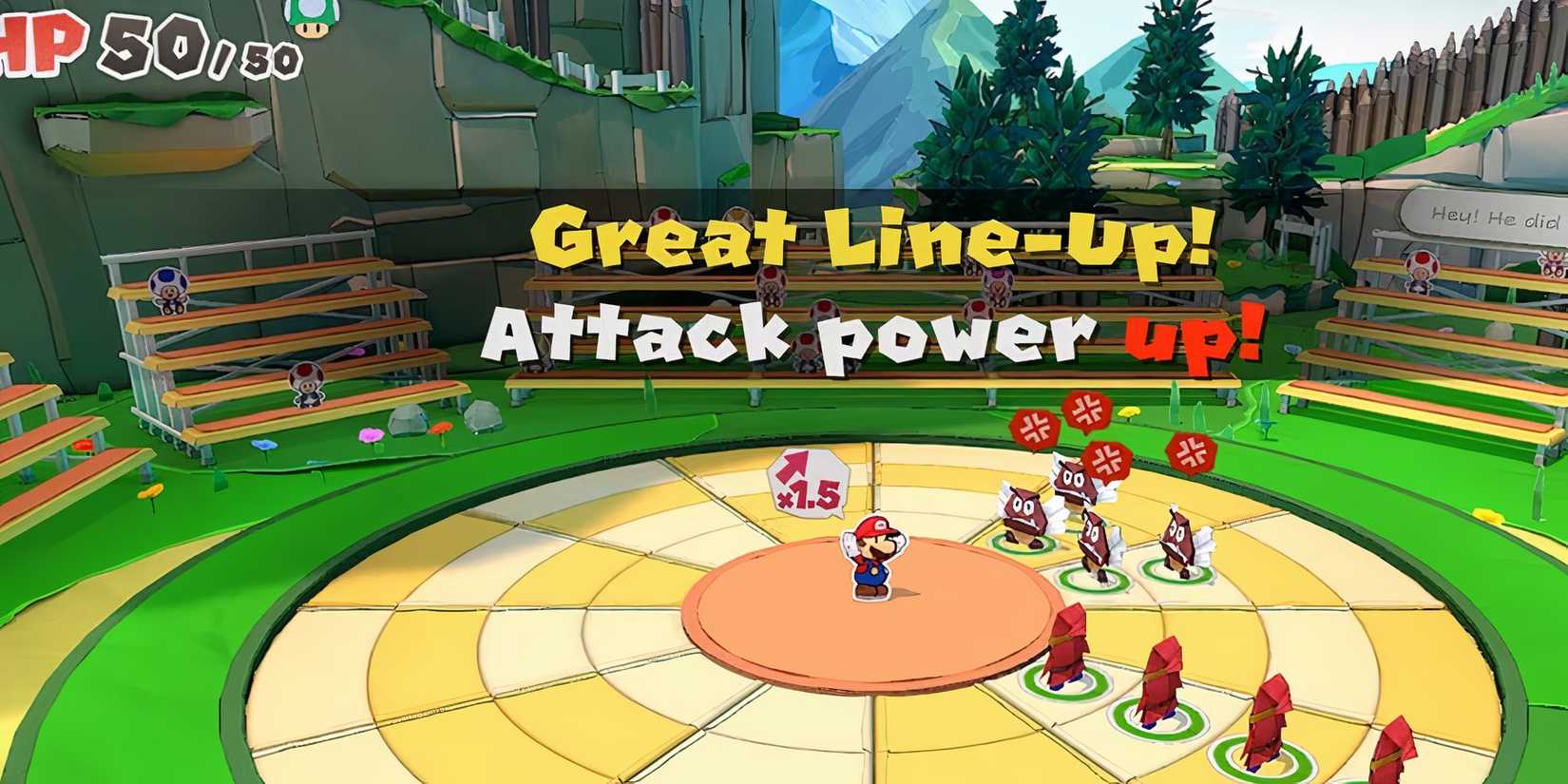 mario in a battle arena fighting enemies